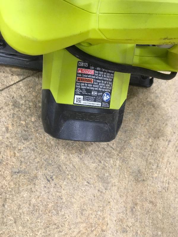 lot 87 image: Ryobi 13 Amp 7-14 in. Circular Saw in working conditions