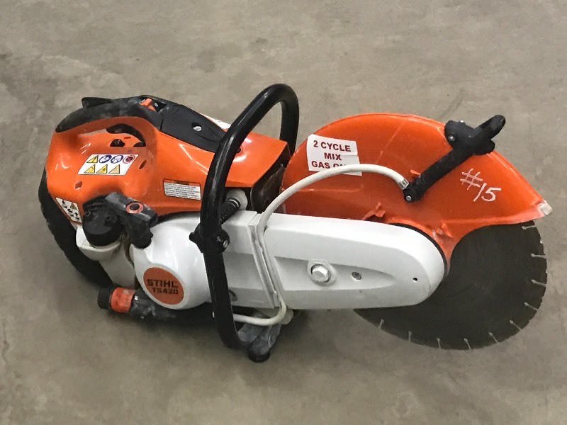 lot 17 image: Stihl TS420 Commercial Gas-Powered ...