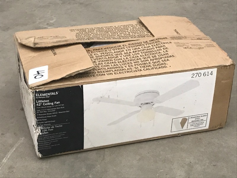 lot 40 image: Elemental Littleton 42 Ceiling Fan...