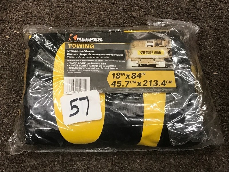 lot 57 image: New Keeper 18x84 Over-Sized Load ...