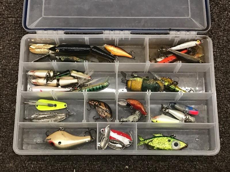 lot 58 image: Plastic Tackle Tray Of Assorted Fis...