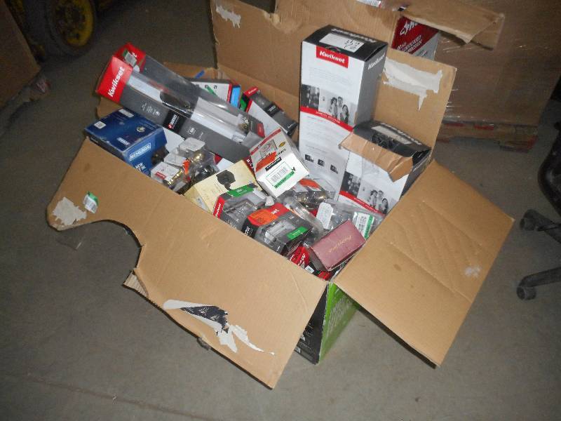 HUGE BOX LOT OF DOOR LOCK SETS - KWIKSET - SMART LOCKS