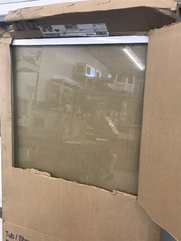 New Manhattan Shower Door #138936, White...