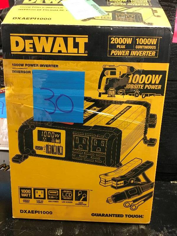 DeWalt 1000-Watt Power Inverter box not used