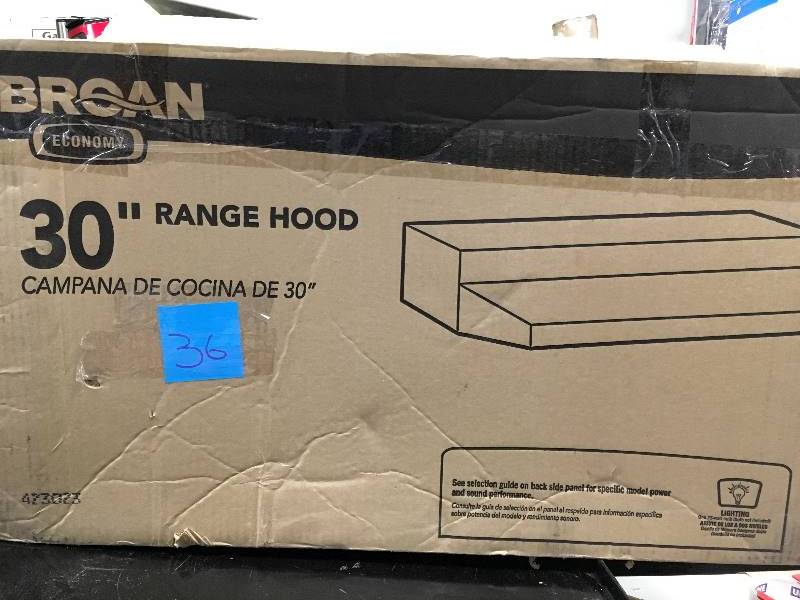 Broan Economy 30 Range Hood box not used