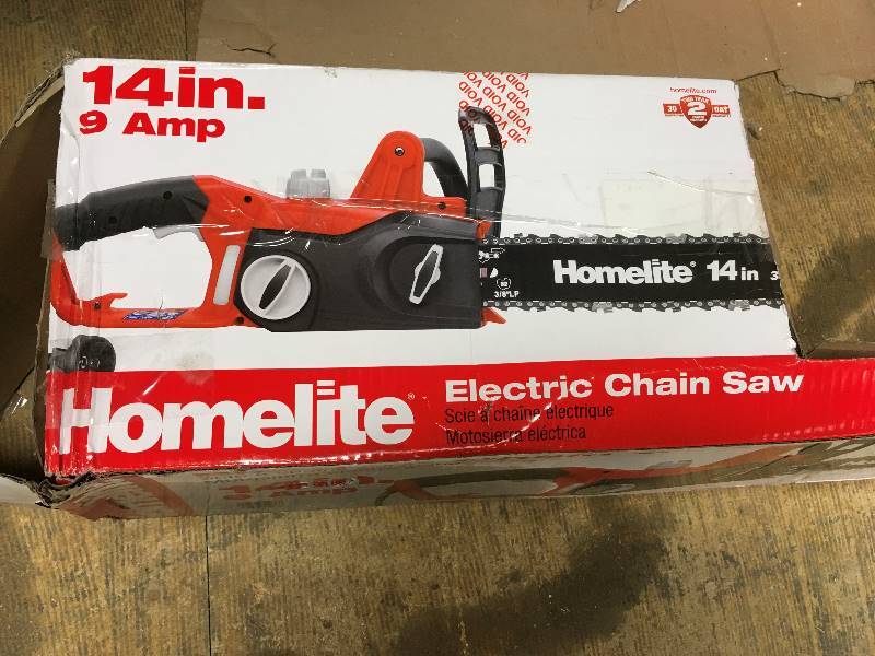 Homelite 14 in. 9 AMP Electric Chain Saw box not used