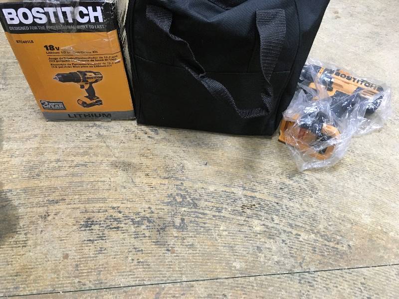 Bostitch 18V Lithium Drill, BTC401LB in like new condition