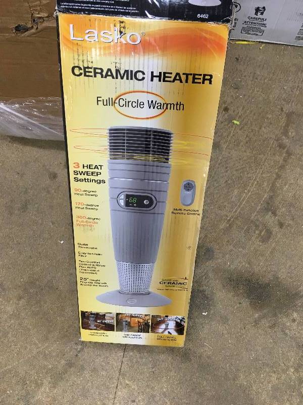 Lasko Ceramic Heater 3 Heat Sweep Settings box not used