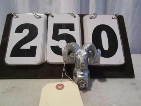 lot 250 image: Dodge Ram Pick-Up Hood Ornament