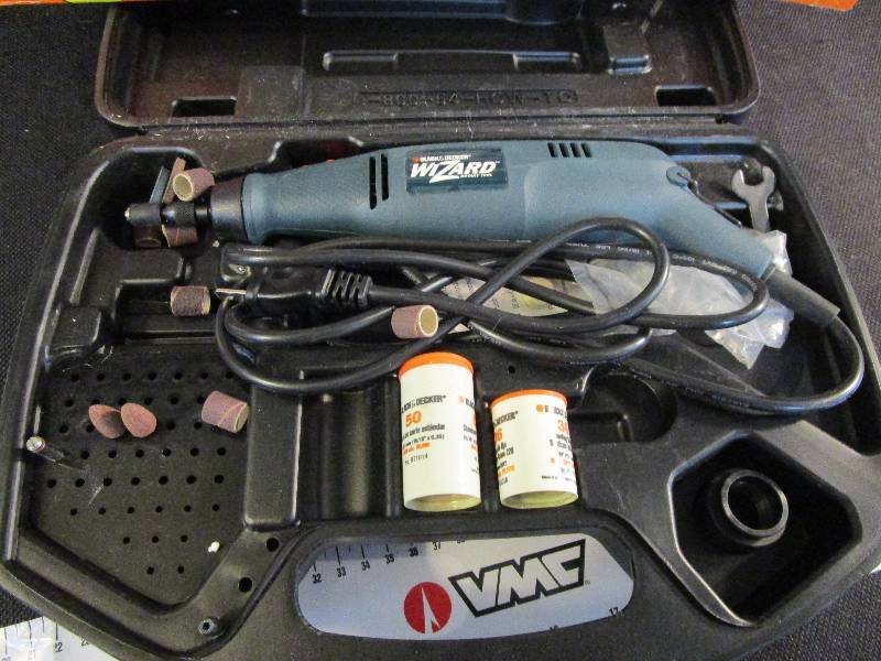 Black & Decker Wizard rotary tool w/case and accessories - Lil Dusty Online  Auctions - All Estate Services, LLC