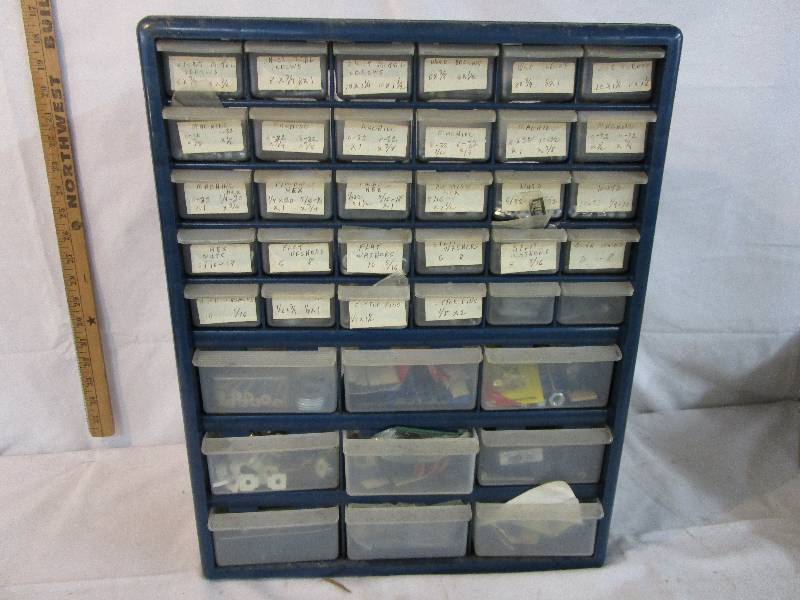 lot 84 image: Organizer full of hardware