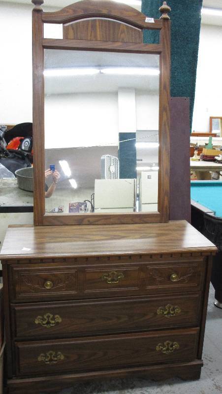 lot 135 image: Dresser with Mirror