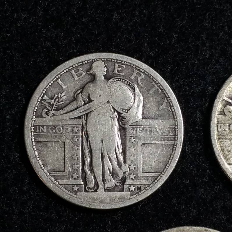 (5) Standing Liberty Silver Quarters