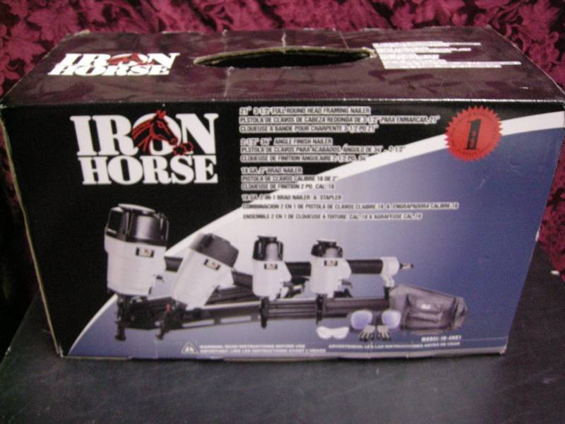 Iron Horse 4pc Air Nailer Set