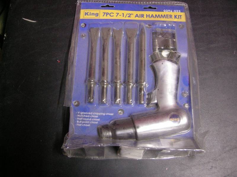 King 7pc 7-12 Air HammerChisel Kit