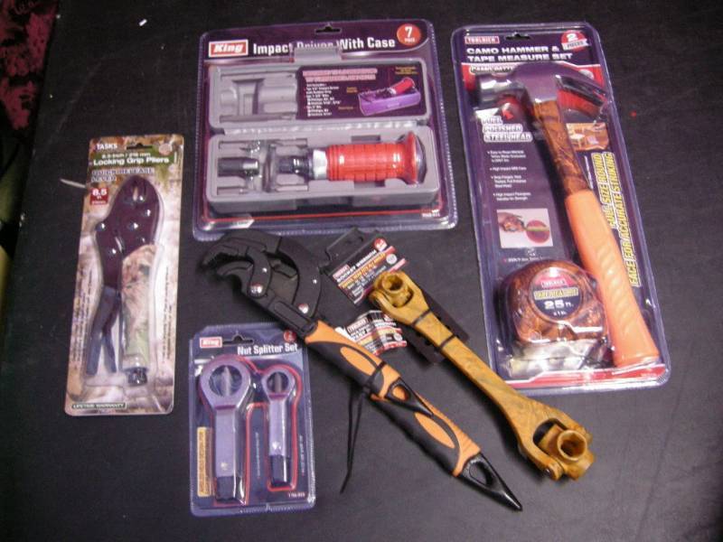 Hammer, Impact Driver, Wrenches, Nut Splitter