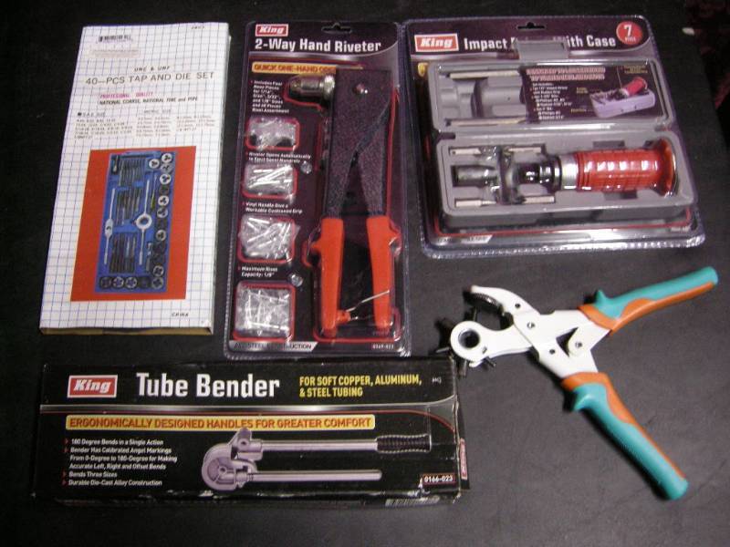 Impact Driver, Riverter, Tube Bender, Tap and Die