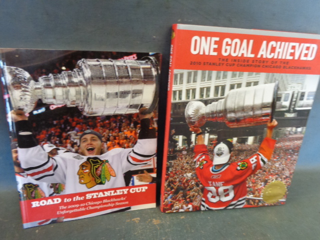 lot 49 image: Chicago Blackhawks 2010 Season Stanley Cup Books