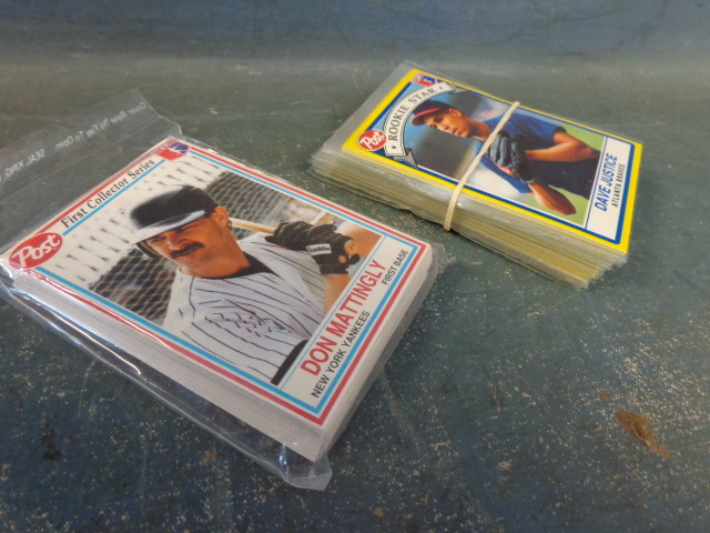 lot 50 image: 2 Complete Sets, Post Cereal Baseball Cards