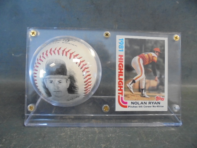 lot 2 image: Nolan Ryan Baseball and Vintage Card