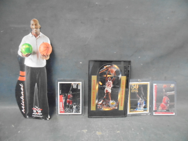 lot 5 image: Signed Michael Jordan card and More