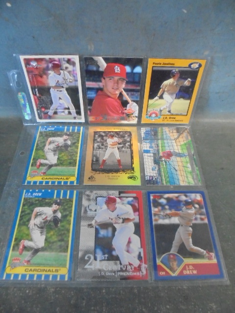 lot 12 image: J.D. Drew Cards
