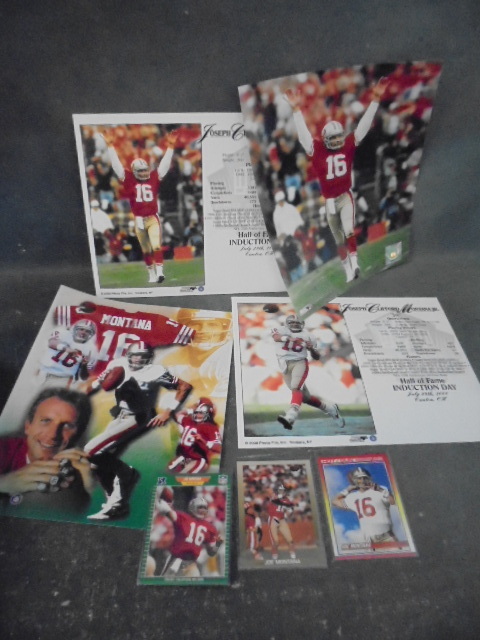 lot 30 image: Joe Montana Photographs and Cards