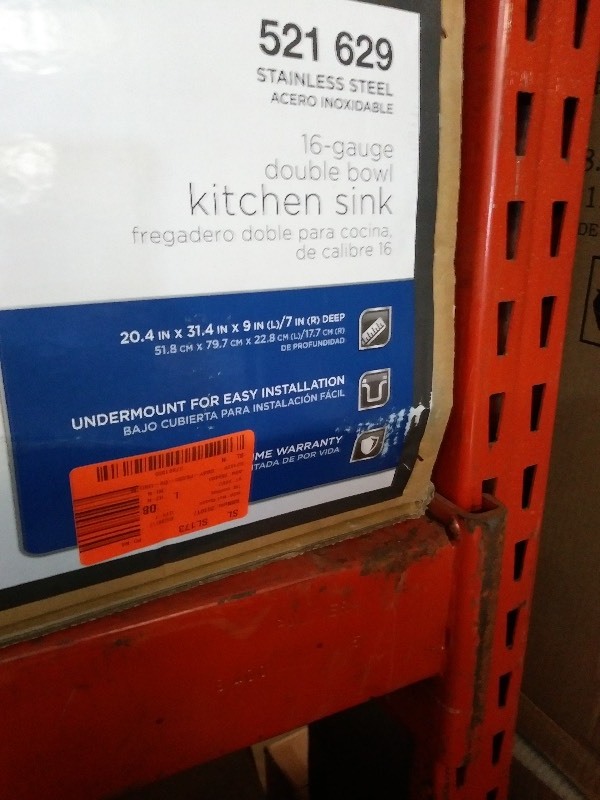 Glacier Bay 16 Gage Kitchen Sink