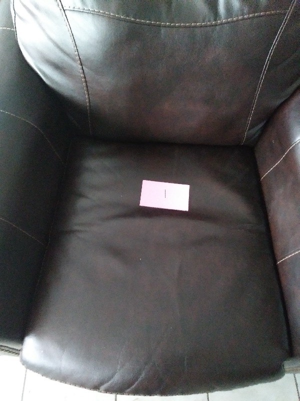 Studded Brown Leather Chair