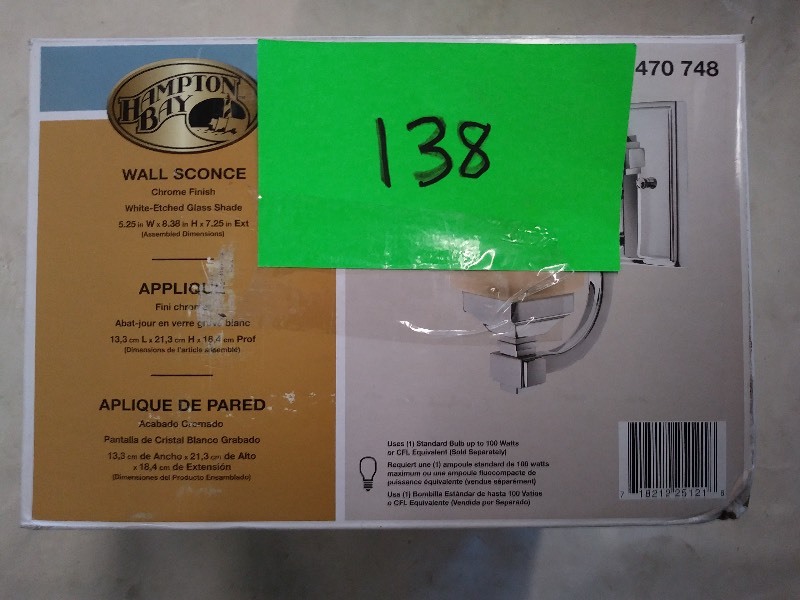 Hampton Bay Wall Sconce