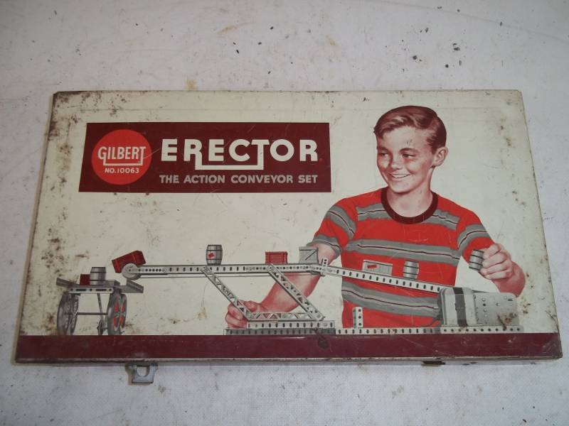 lot 57 image: Vintage Gilbert Erector The action Conveyor Set