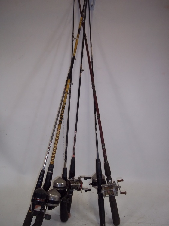 lot 90 image: 6 Fishing rods