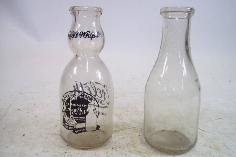 lot 140 image: Vintage Milk Bottles