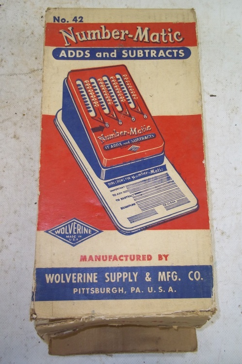lot 165 image: Vintage Number-Matic Adds and Subtracts