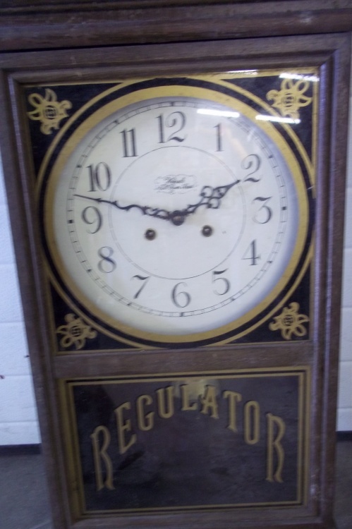 lot 243 image: Regulator Wall Clock