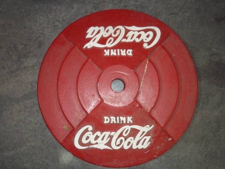 lot 82 image: Coca-Cola Cast iron display base