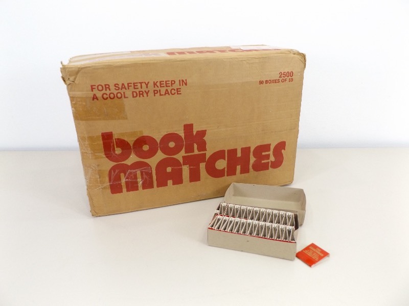 lot 12 image: Lifetime Supply of Matchbooks