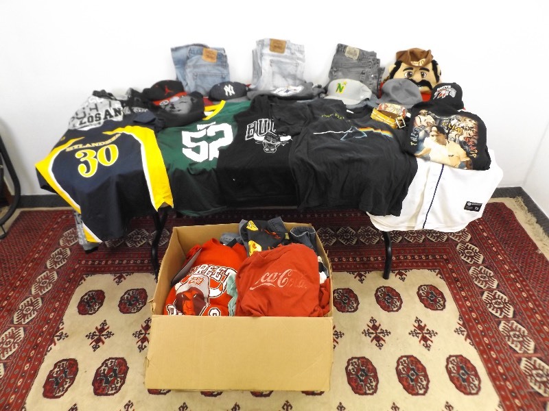 lot 36 image: HUGE Lot of Vintage Hip Hop and Pop Culture Clothes