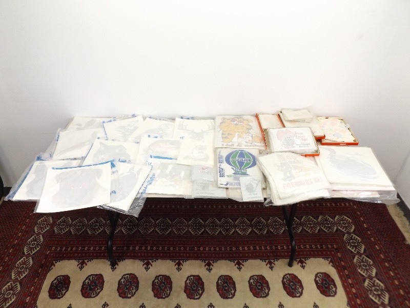lot 32 image: Large Lot of Vintage Full Sized Professional Iron Ons