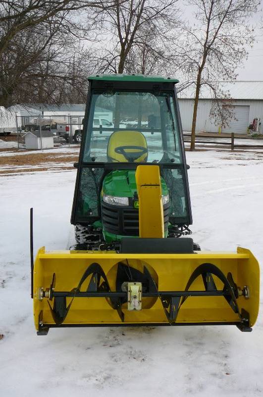 John Deere X730 Lawn Mower w/ Cab,Snow Blower, Thatcher, Bagger John