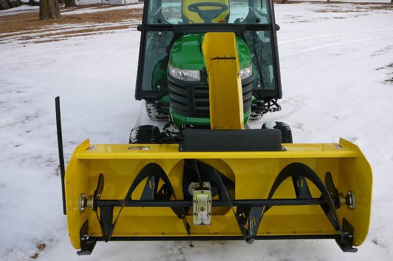 John Deere X730 Lawn Mower w/ Cab,Snow Blower, Thatcher, Bagger John