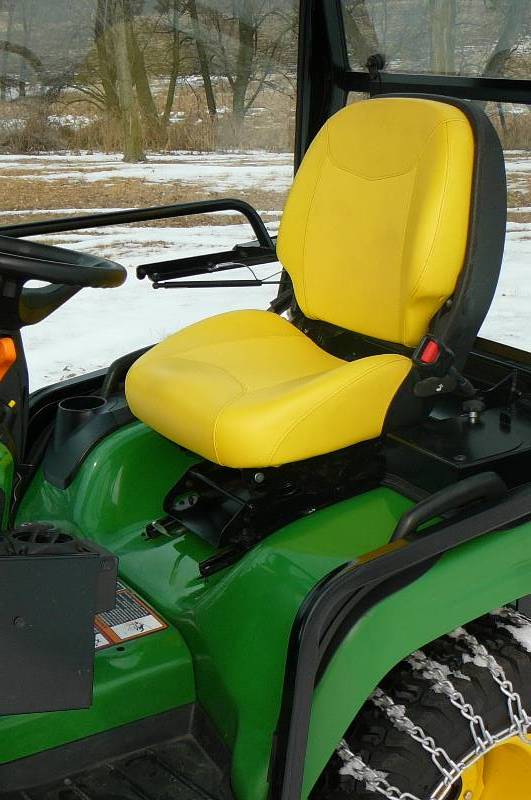John Deere X730 Lawn Mower w/ Cab,Snow Blower, Thatcher, Bagger John