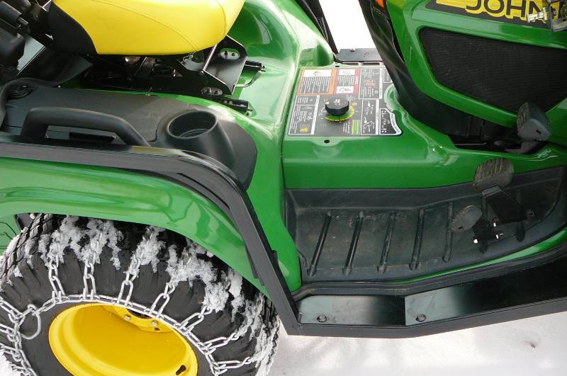 John Deere X730 Lawn Mower w/ Cab,Snow Blower, Thatcher, Bagger John