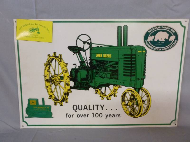 lot 38 image: John Deere Sign