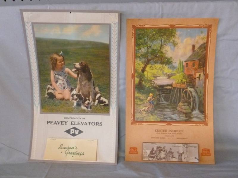 lot 40 image: Vintage Advertisement Calenders