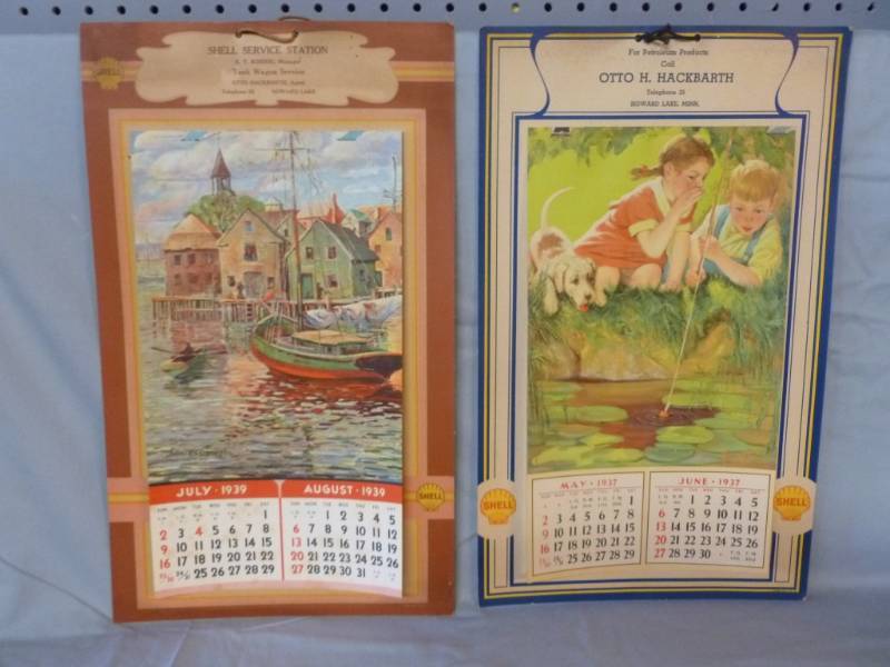 lot 42 image: Vintage Advertisement Calenders