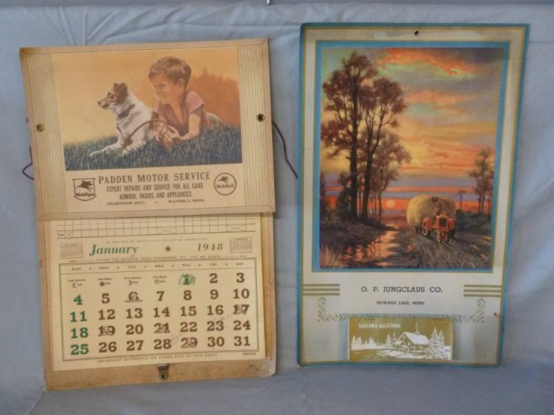 lot 199 image: Vintage Advertisement Calenders