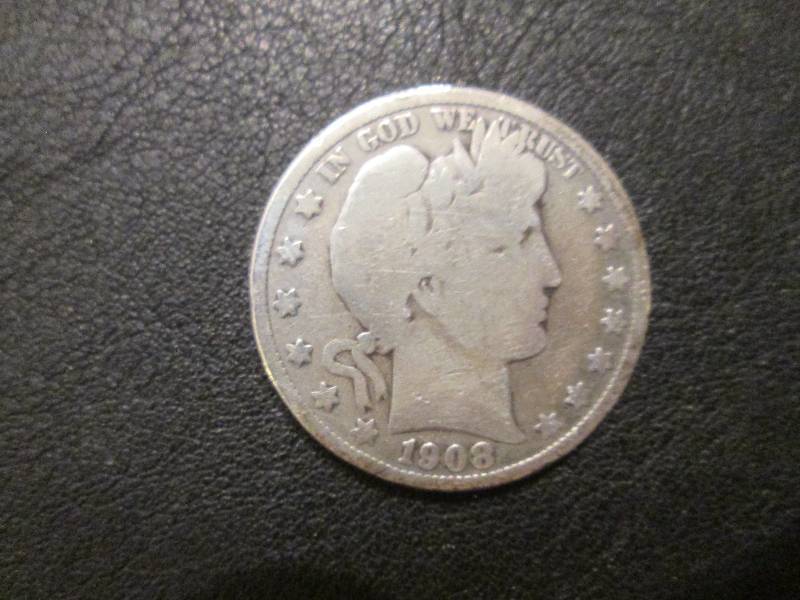 lot 16 image: 1908 S Half Dollar...