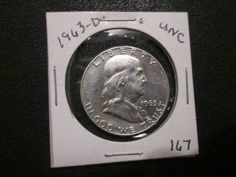 lot 27 image: 1963 D Half Dollar Uncirculated...