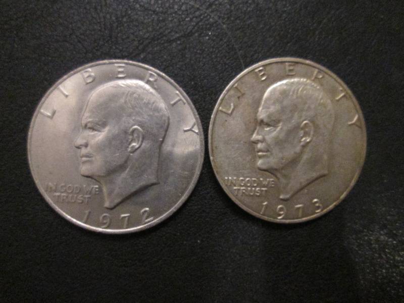lot 30 image: 1972 and 1973 S Dollar...